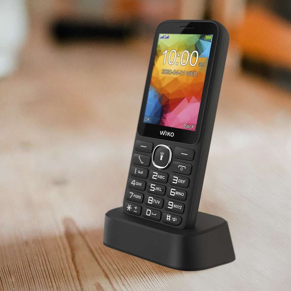 Wiko Mobile F200 Telefono Celluare 2,8" 2G Doppia SIM Memoria 16 Gb colore nero