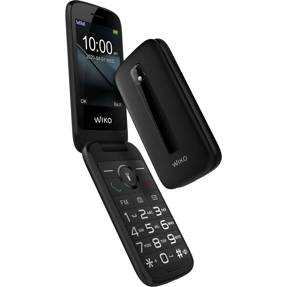 Wiko Mobile F300 Telefono Cellulare 2,8" 2G Doppia SIM Memoria 16 Gb colore nero