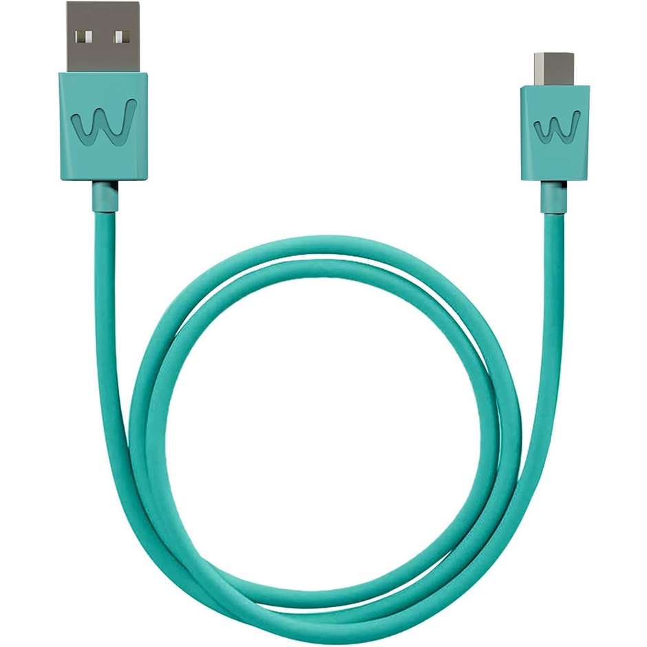 WIKO MOBILE WKPWCA100S Cavo Antenna TV Coassiale Schermato ad Alta Fedelta Lunghezza 1 m Colore Turquoise