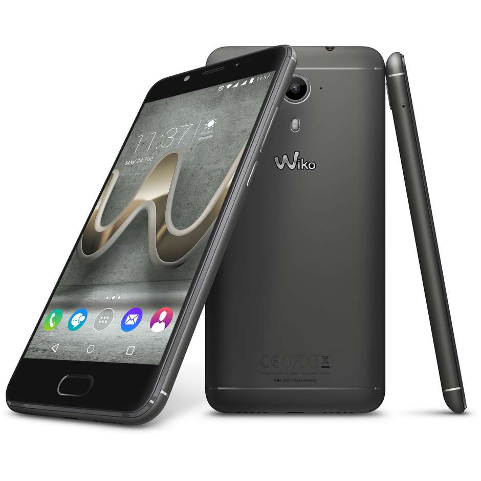 Wiko Ufeel Prime Dual Sim Smartphone Display 5 pollici Ram 4 Gb 32 Gb espandibile colore Antracite