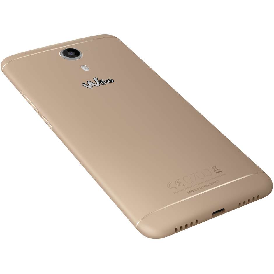 Wiko Ufeel Prime Dual Sim Smartphone Display 5 pollici Ram 4 Gb 32 Gb espandibile colore Oro