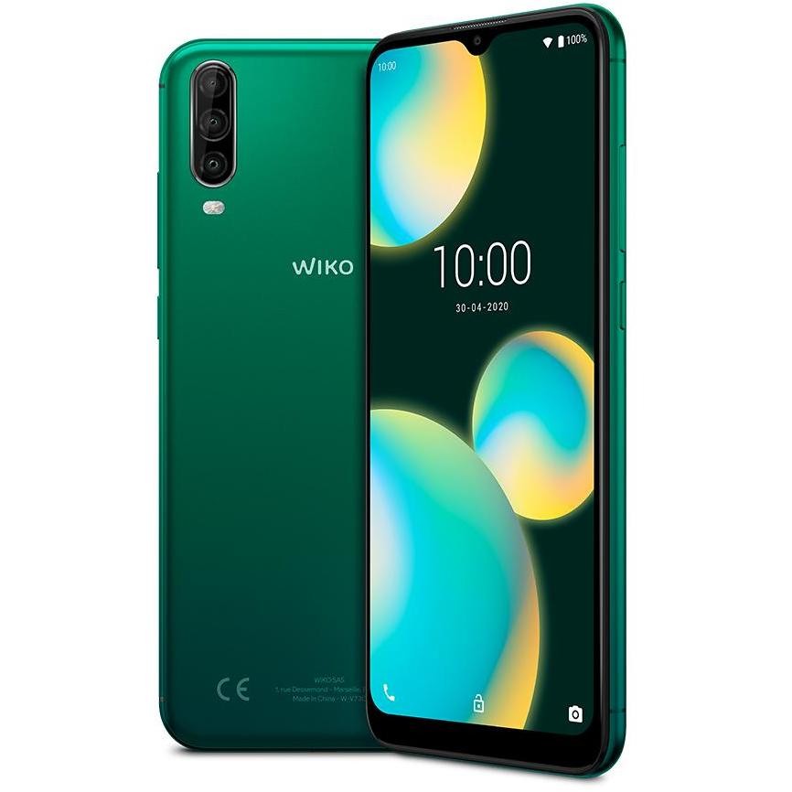 Wiko View 4 Lite Smartphone 6,52" HD+ memoria 32 GB Ram 2 GB Tripla fotocamera Android colore Verde