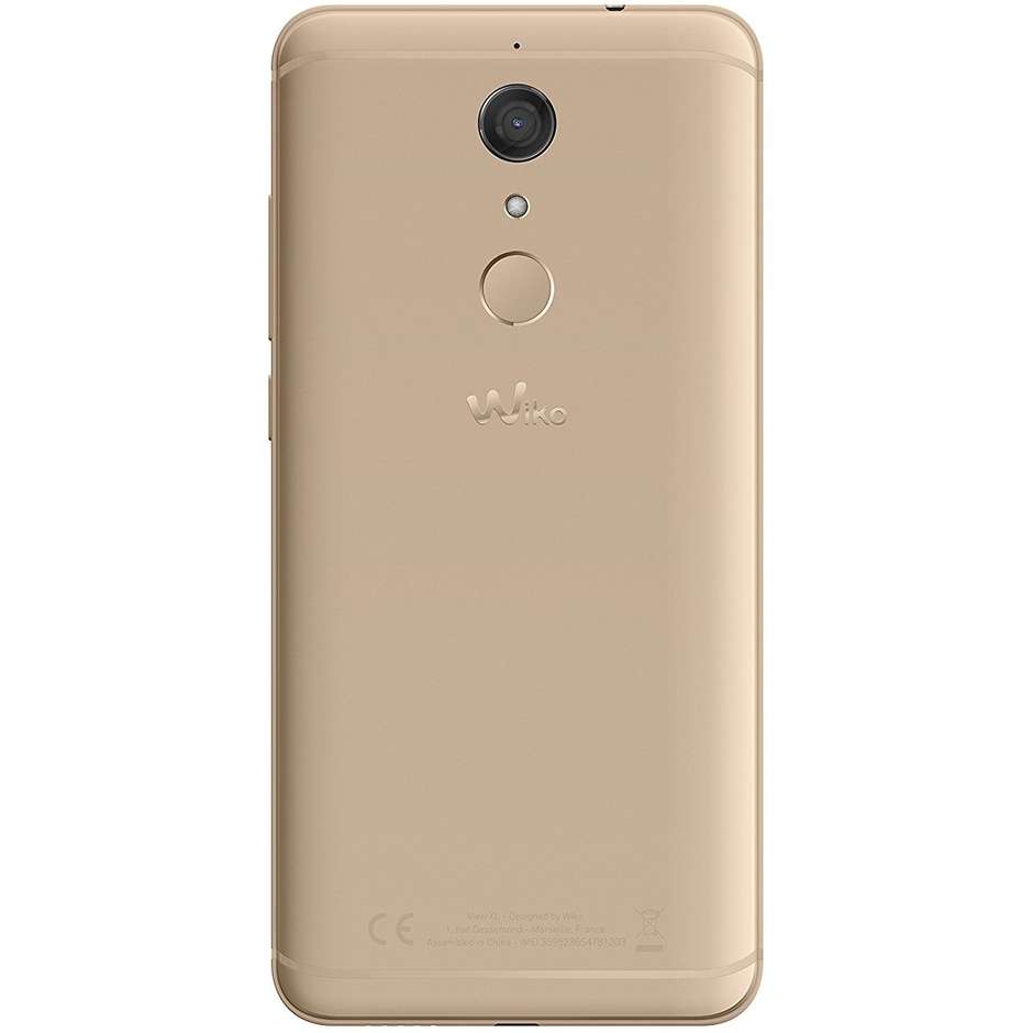 Wiko VIEW XL Smartphone Dual Sim Display 5,99 pollici Ram 3 Gb 32 Gb espandibile colore Oro