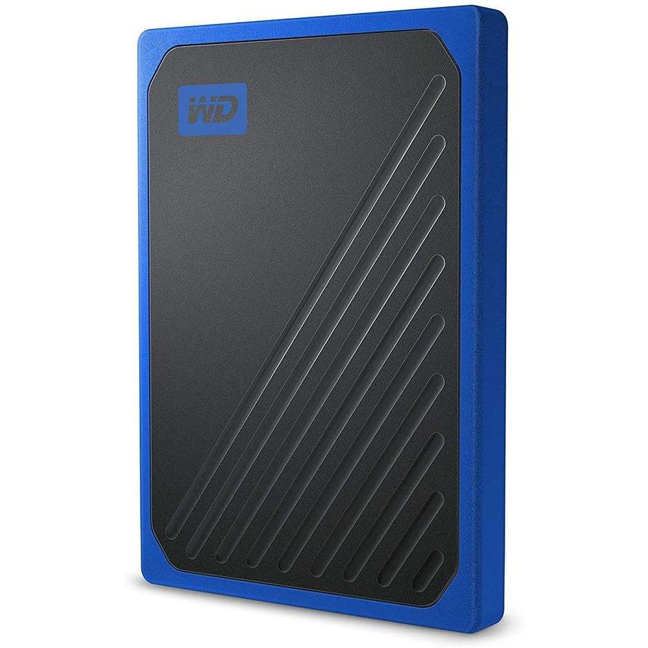 Wstern Digital My Passport BMCG0010BB SSD Portatile Capacità 1 Tb USB colore nero e blu