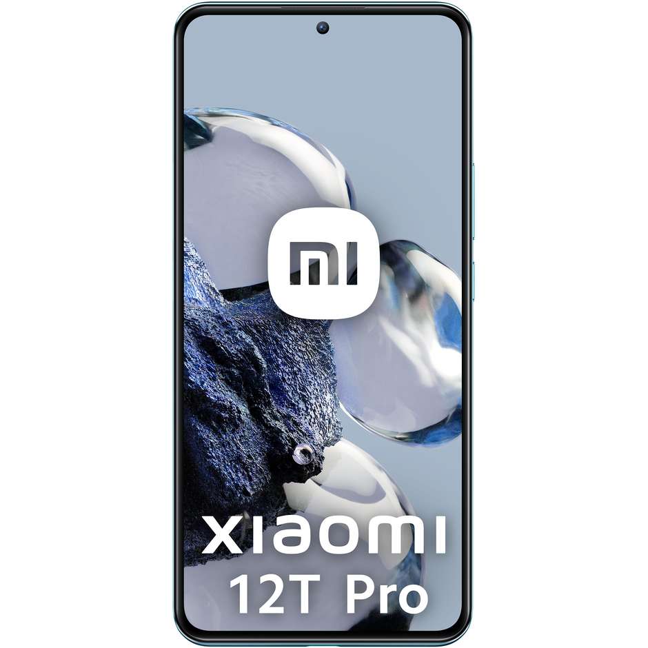 Xiaomi 12T PRO Smartphone 5G 6.67" Ram 8 Gb Memoria 256 Gb Android 12 Colore Blue