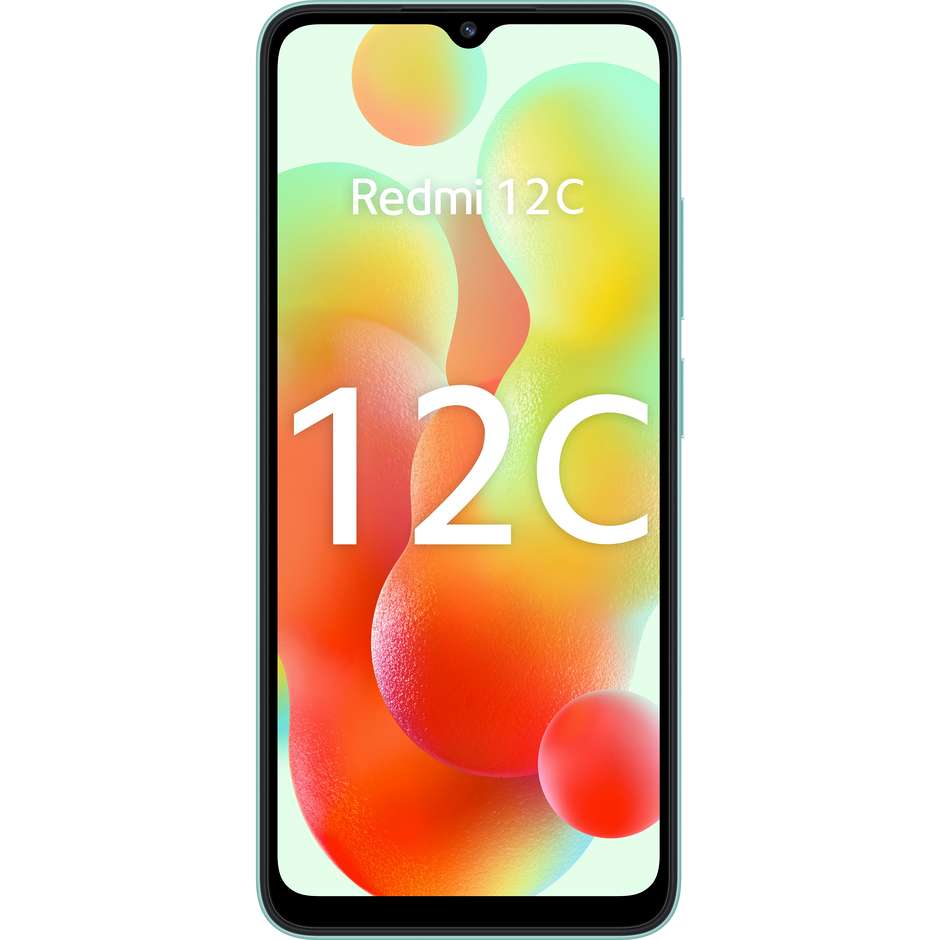 Xiaomi Redmi 12C Smartphone 6.71" Ram 4 GB Memoria 128 GB Android 12 Colore Verde