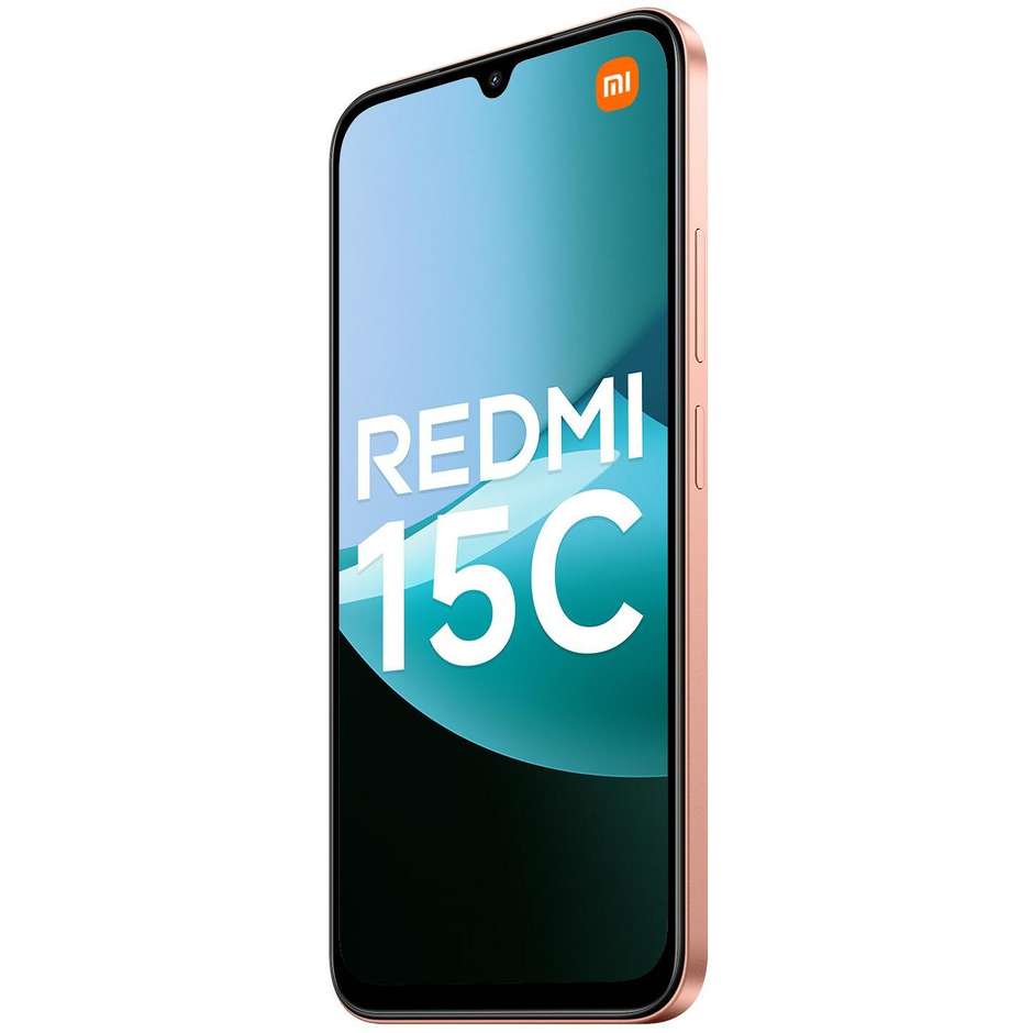 Xiaomi Redmi 15C Smartphone 4G 6.9" Ram 4 GB Memoria 128 GB Colore Arancione