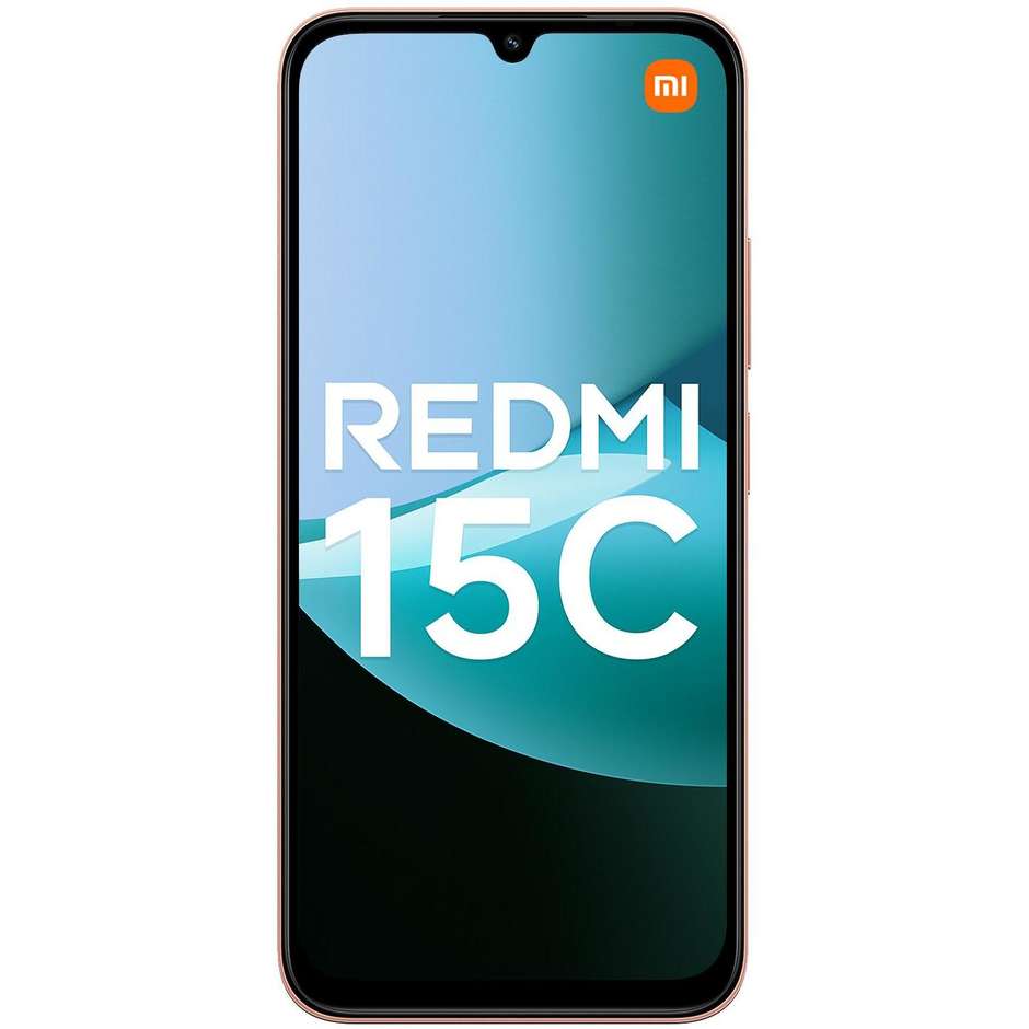 Xiaomi Redmi 15C Smartphone 4G 6.9" Ram 4 GB Memoria 256 GB Colore Arancione