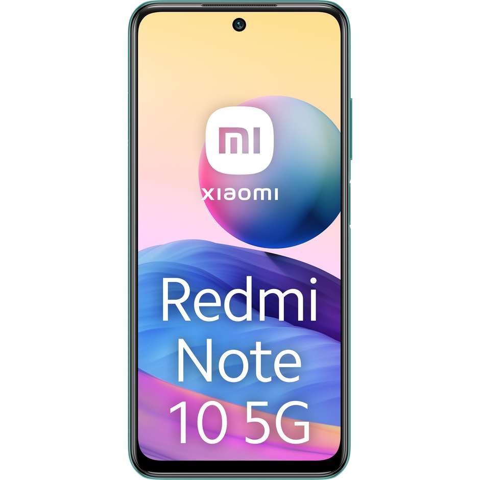 Xiaomi Redmi Note 10 5G Smartphone 6,5" FHD Ram 4 GB Memoria 128 GB Android 11 colore Aurora Green