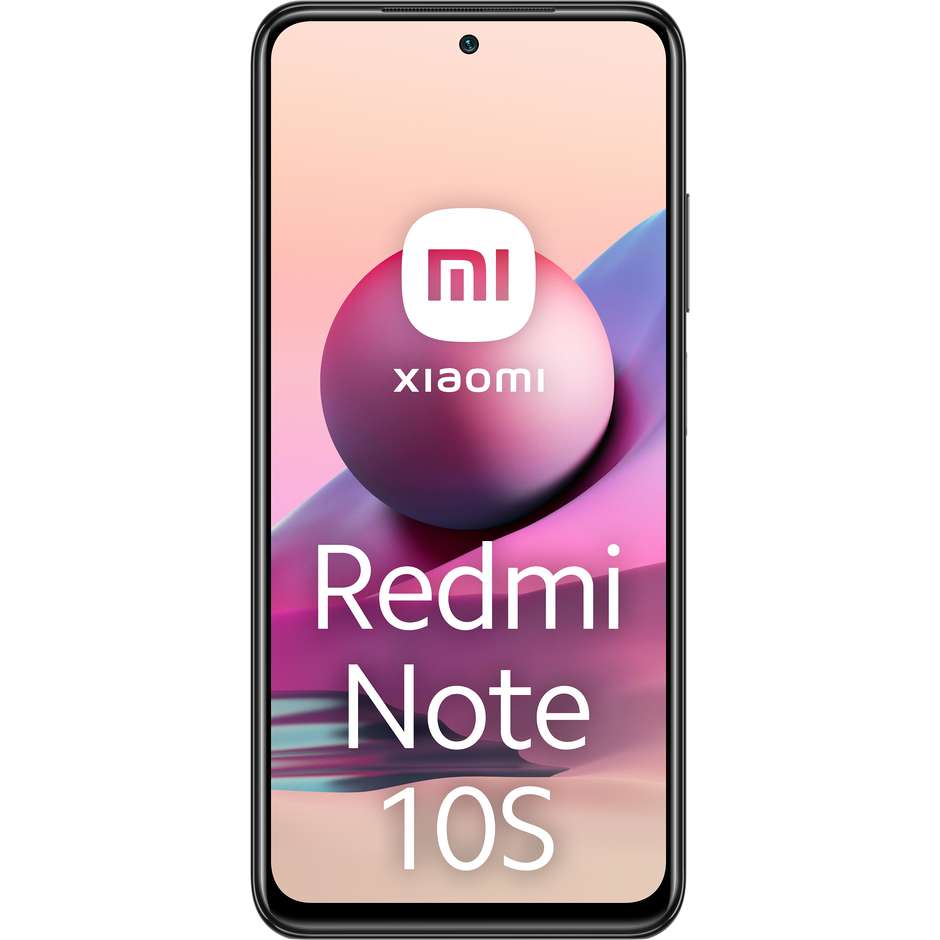 Xiaomi Redmi Note 10S Smartphone 6,43" FHD+ Ram 6 GB Memoria 128 GB MIUI 12.5 colore Onyx Gray