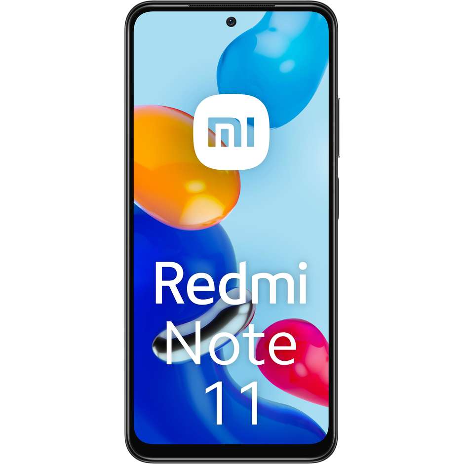 Xiaomi REDMI NOTE 11 Smartphone 6.43" Ram 4 Gb Memoria 128 Gb Android 11 Colore Grigio
