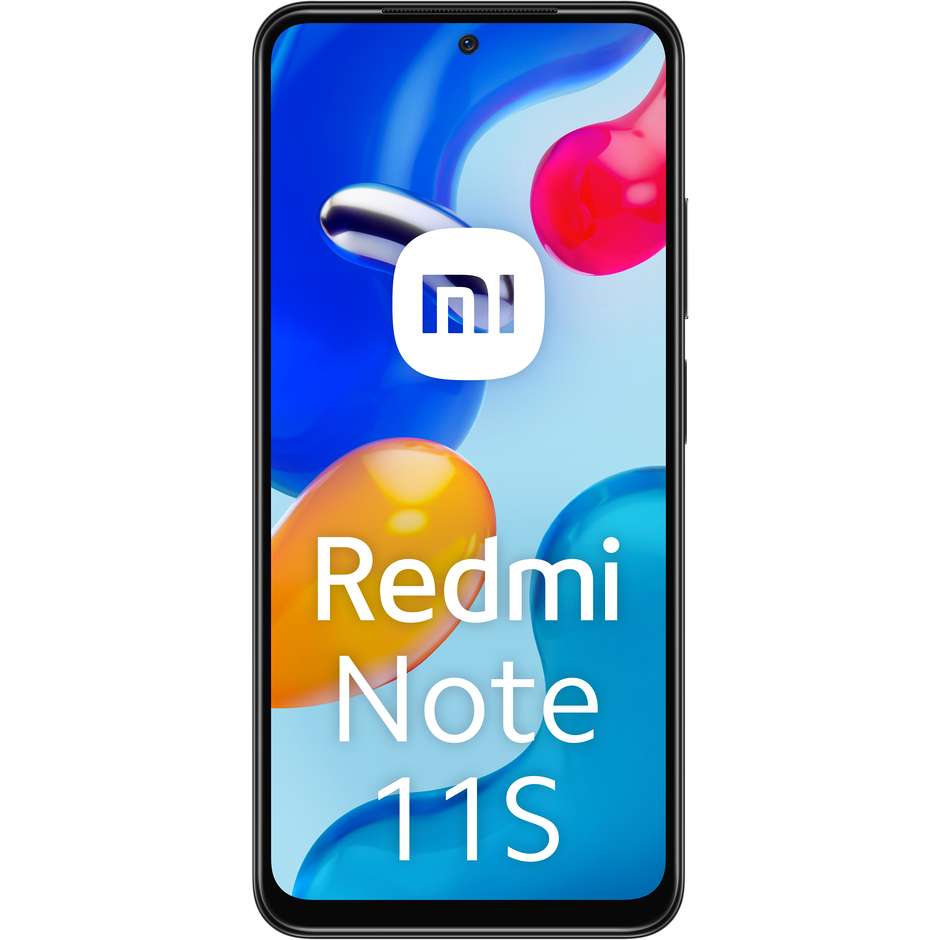 Xiaomi Redmi Note 11S 4G Smartphone 6.43" Amoled Ram 6 GB Memoria 128 GB Android 11 Colore Grigio