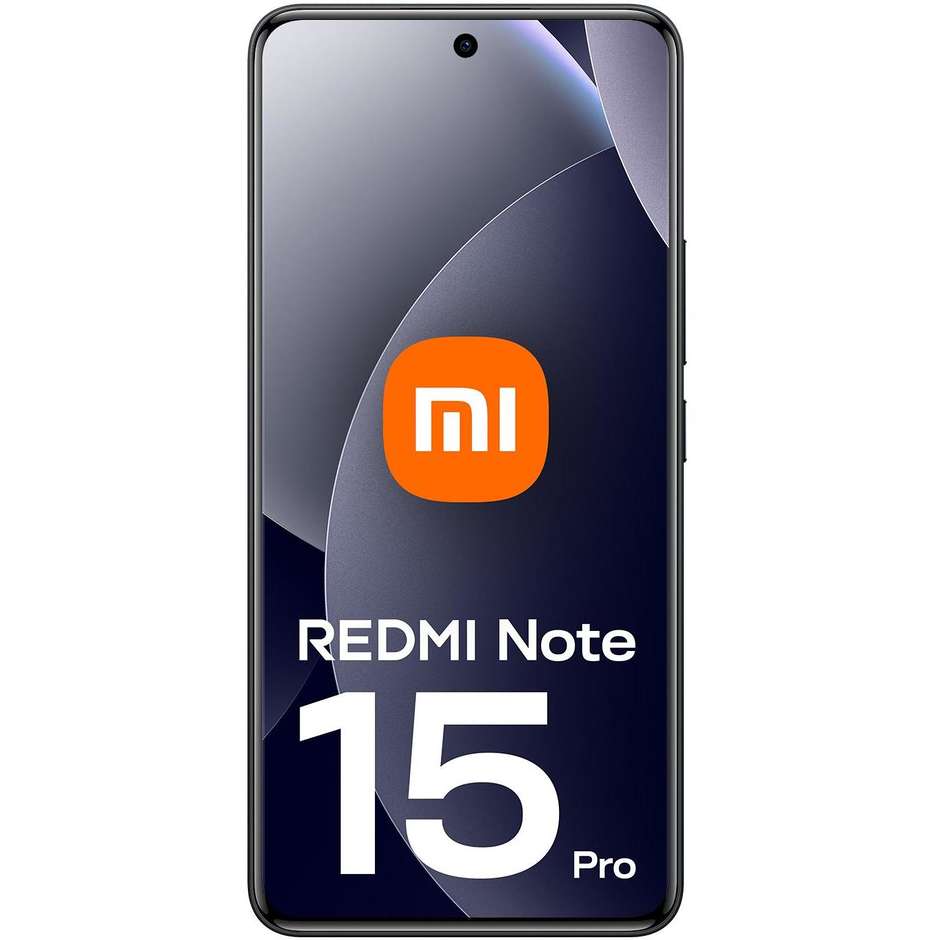 Xiaomi Redmi Note 15 Pro Smartphone 4G 6,77" Ram 8 GB Memoria 256 GB Colore Nero