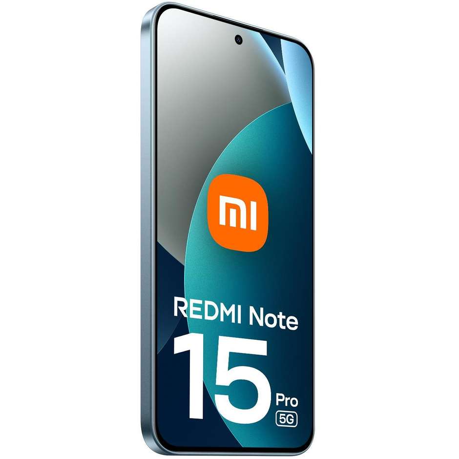 Xiaomi Redmi Note 15 Pro Smartphone 5G 6,83" Ram 8 GB Memoria 256 GB Colore Blu