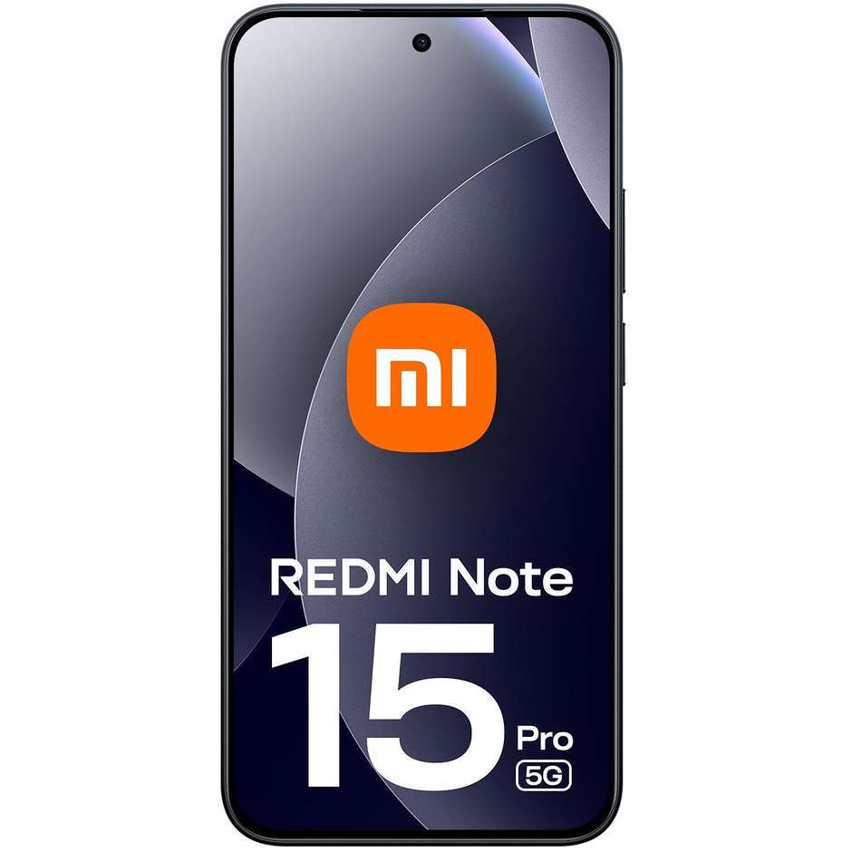 Xiaomi Redmi Note 15 Pro Smartphone 5G 6,83" Ram 8 GB Memoria 256 GB Colore Nero