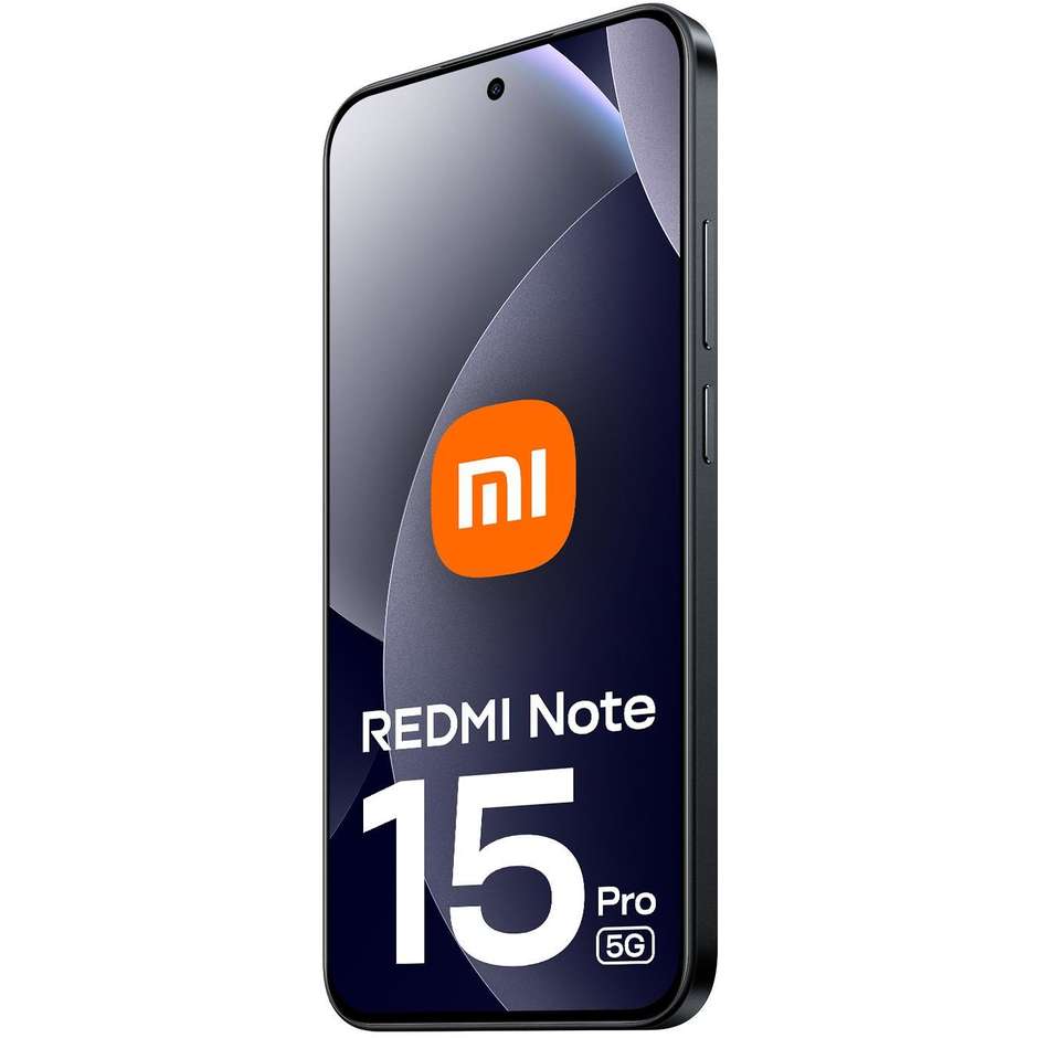 Xiaomi Redmi Note 15 Pro Smartphone 5G 6,83" Ram 8 GB Memoria 256 GB Colore Nero