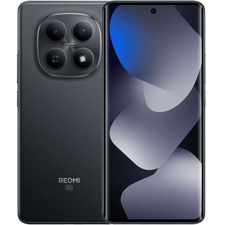 Xiaomi Redmi Note 15 Smartphone 5G 17,2 cm (6.77") AMOLED 120Hz 8 GB 256 GB 50 MP OIS Nero (Black)