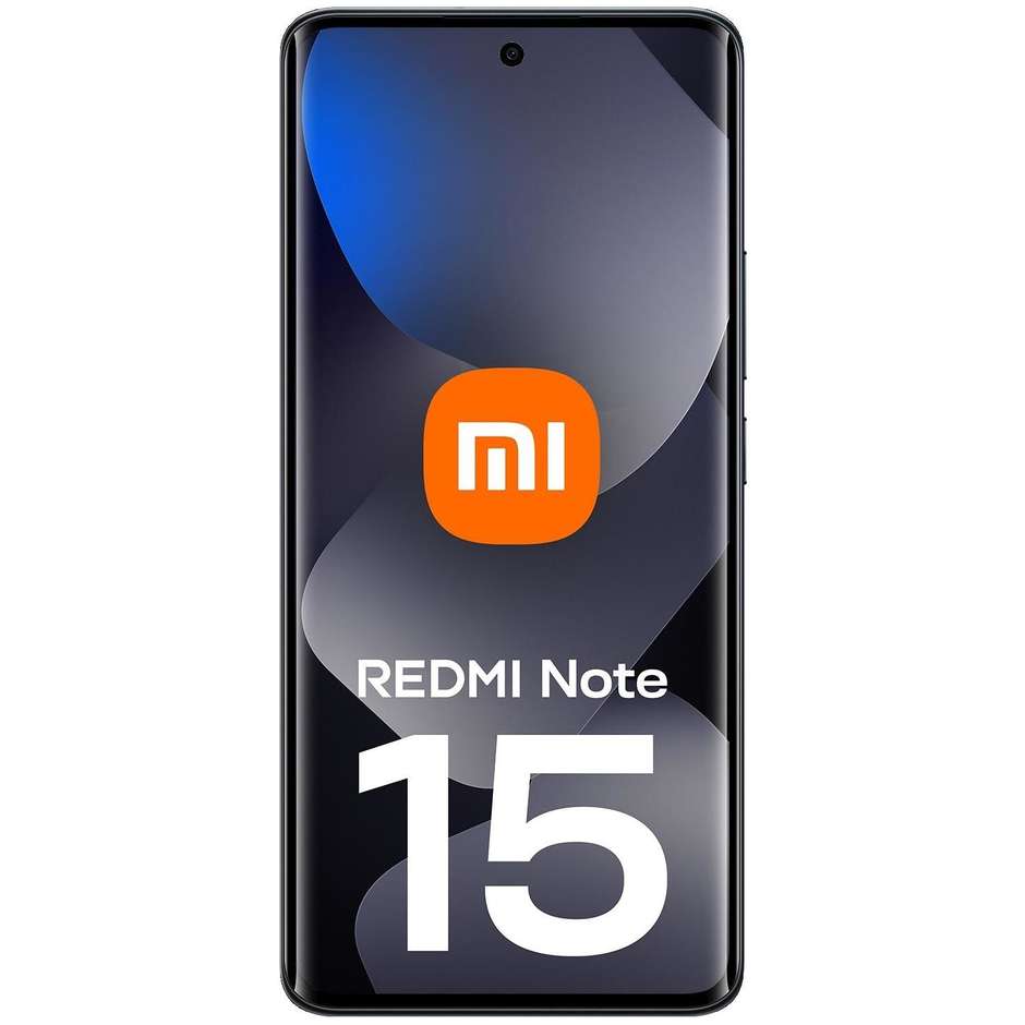 Xiaomi Redmi Note 15 Smartphone 6,77" Ram 8 GB Memoria 256 GB Colore Nero