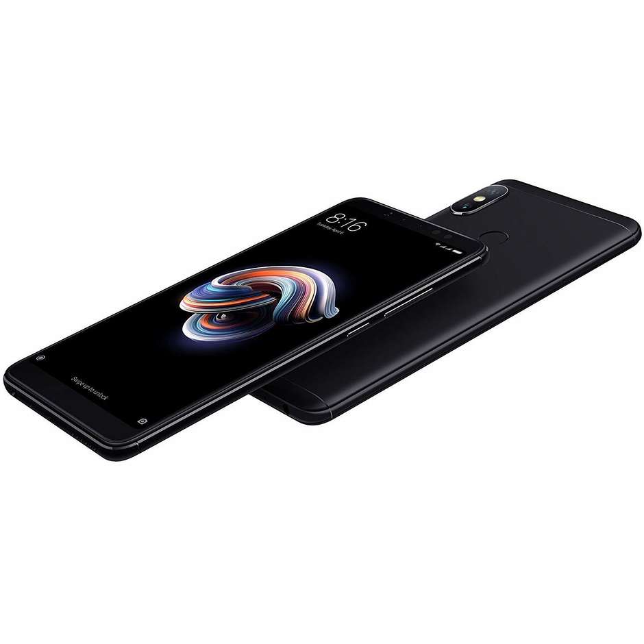 Xiaomi Redmi Note 5 smartphone dual sim Ram 4 GB Memoria 64 GB fotocamera 12 MP colore nero