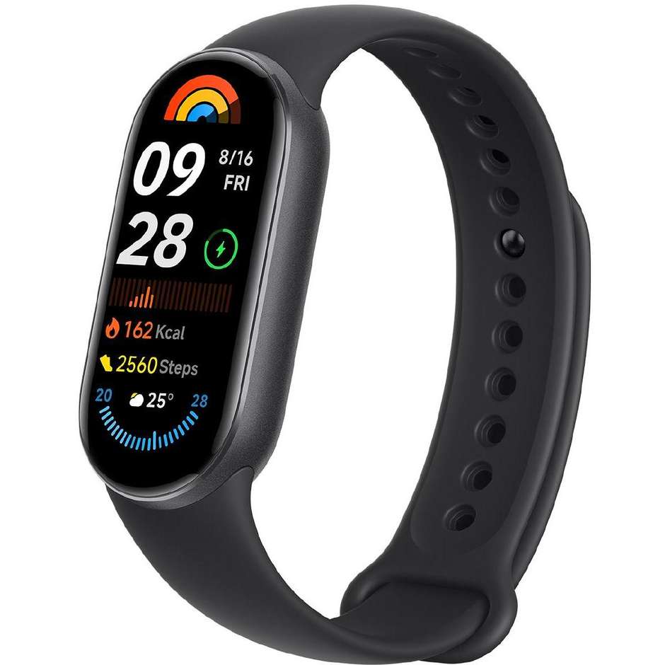 Xiaomi Smart Band 9 1.62" Braccialetto per rilevamento di attivita Colore Nero