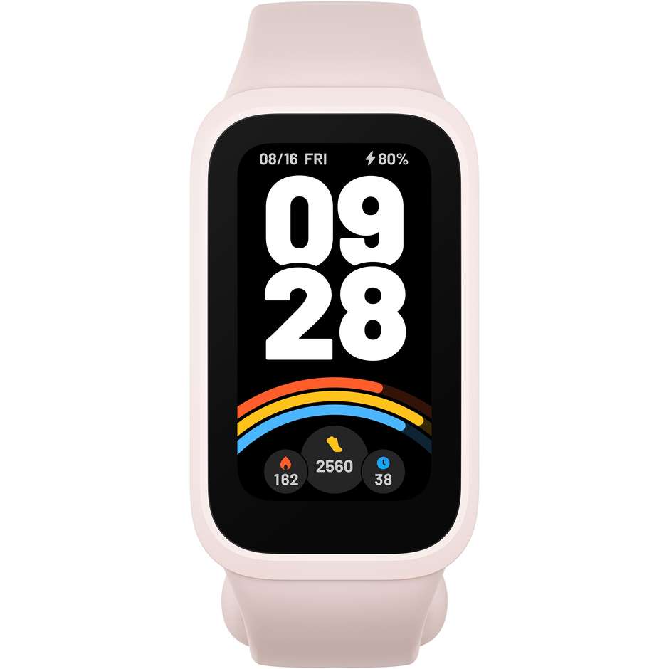 Xiaomi Smart Band 9 Active Braccialetto per rilevamento di attività Bluetooth Colore Rosa