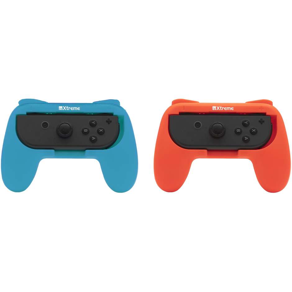 Xtreme 95648 Kit Sport 12 in 1 Accessori per Nintendo Switch e Switch OLED Family Pack Racchette Mazze da Golf Cinghie Gamba e Laccetti Rosso e Blu