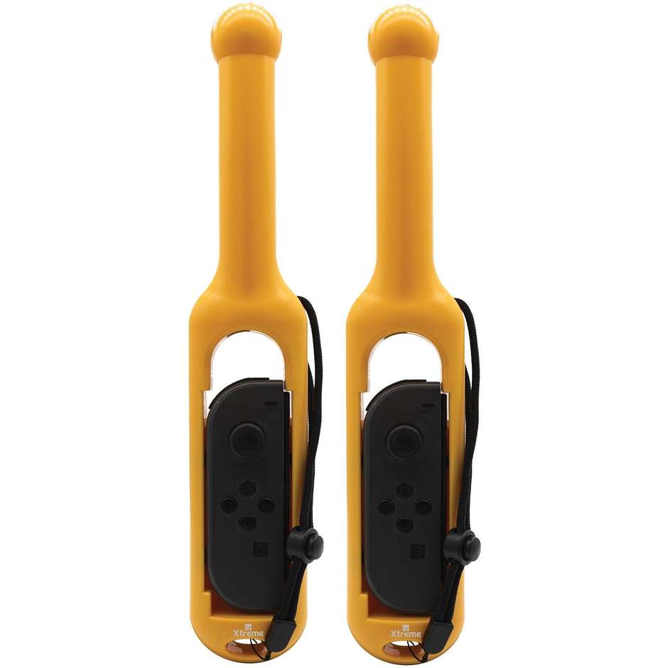 Xtreme 95648 Kit Sport 12 in 1 Accessori per Nintendo Switch e Switch OLED Family Pack Racchette Mazze da Golf Cinghie Gamba e Laccetti Rosso e Blu
