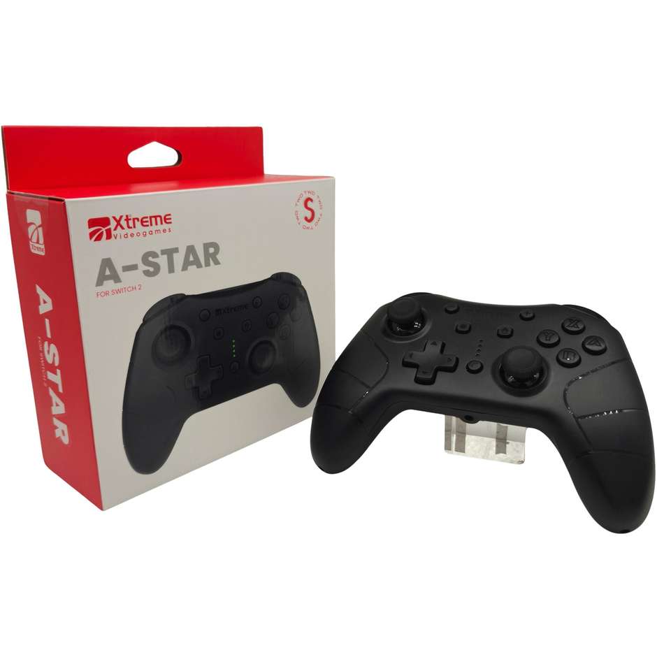 XTREME A-STAR Controller Pro Wireless per Nintendo Switch 2 Nero