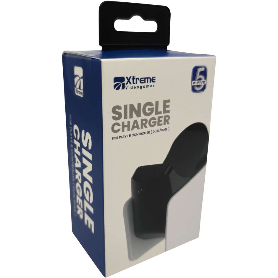 XTREME Base di Ricarica Singola per PS5 DualSense e DualSense Edge Bianca