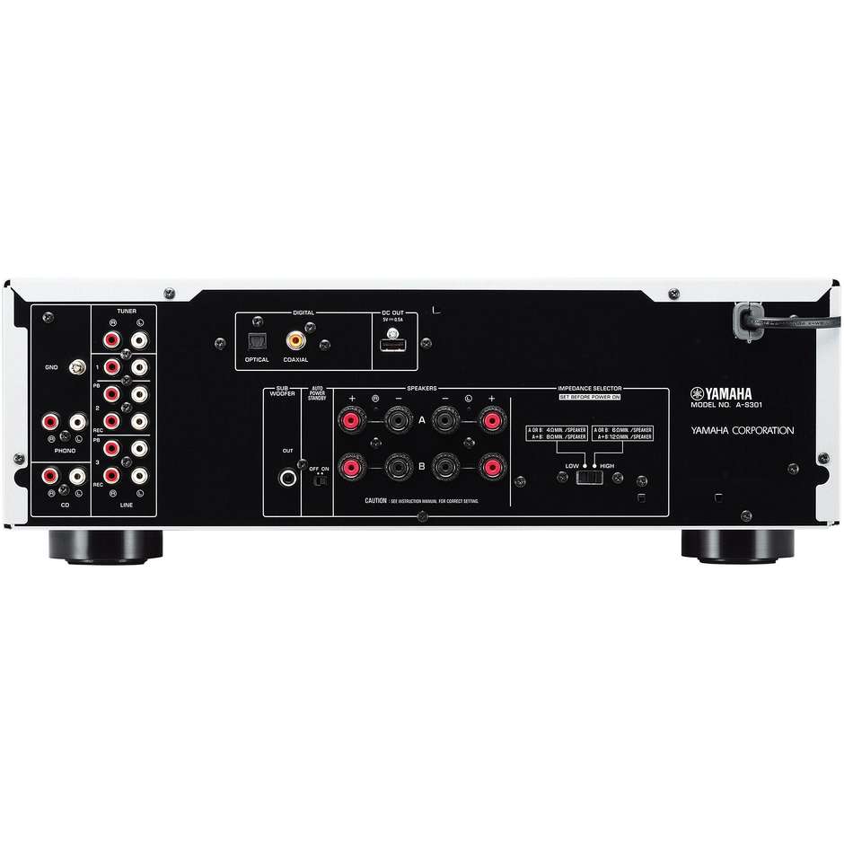 Yamaha AS301BL amplificatore integrato 6 ingressi potenza 95 W colore nero