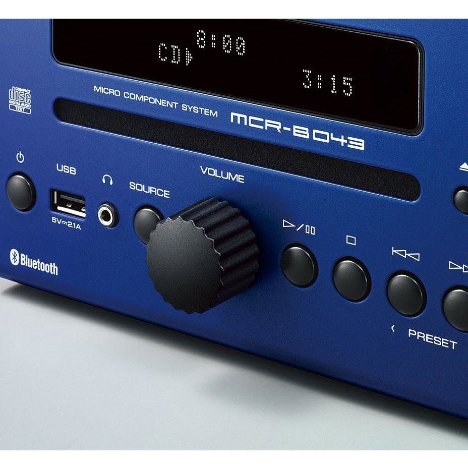 Yamaha MCR-B043 Microsistema audio per la casa Potenza 30 W Colore Blu