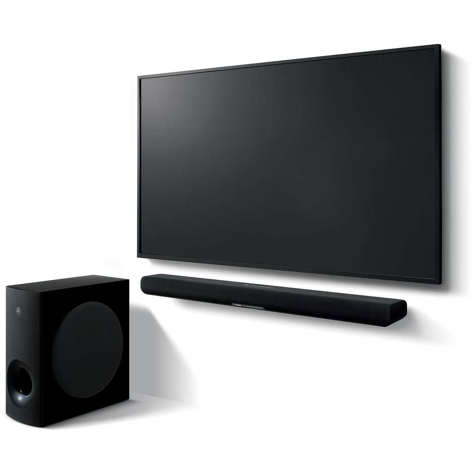 Yamaha SR-B40A Soundbar 2.1 Canali 200W Dolby Atmos Subwoofer Wireless HDMI eARC Nero
