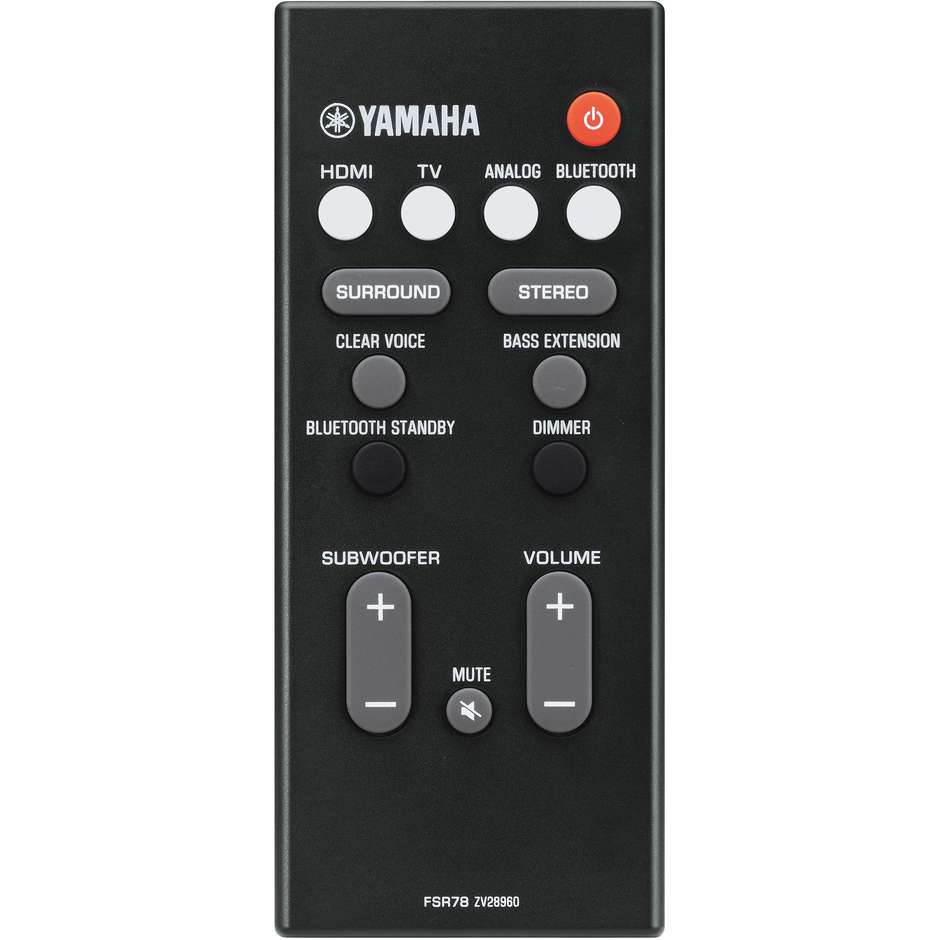 Yamaha YAS-207 Soundbar Bluetooth Potenza 200W colore Nero