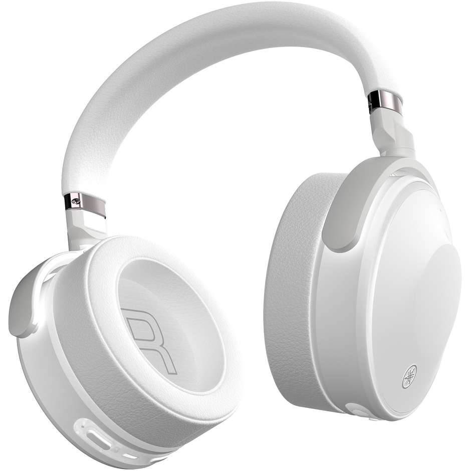 Yamaha YH-E700A Cuffie a Padiglione Wireless/Cablate Bluetooth Colore Bianco