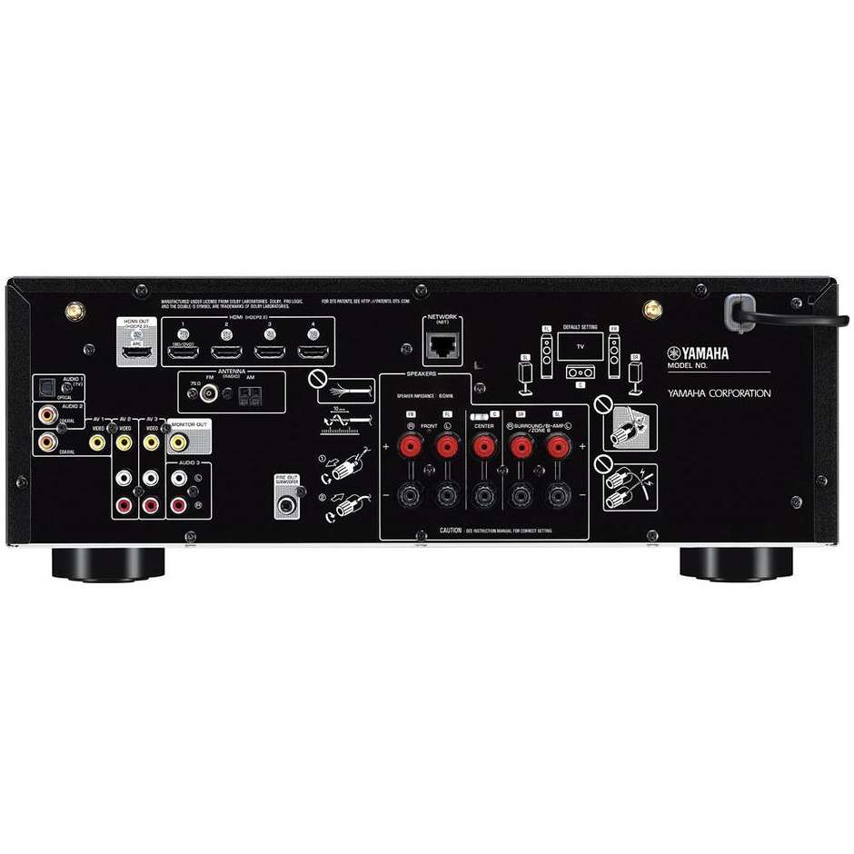 Yamaha YHT-4950 Sistema audio Home cinema 5.1 4K Bluetooth 115W colore nero