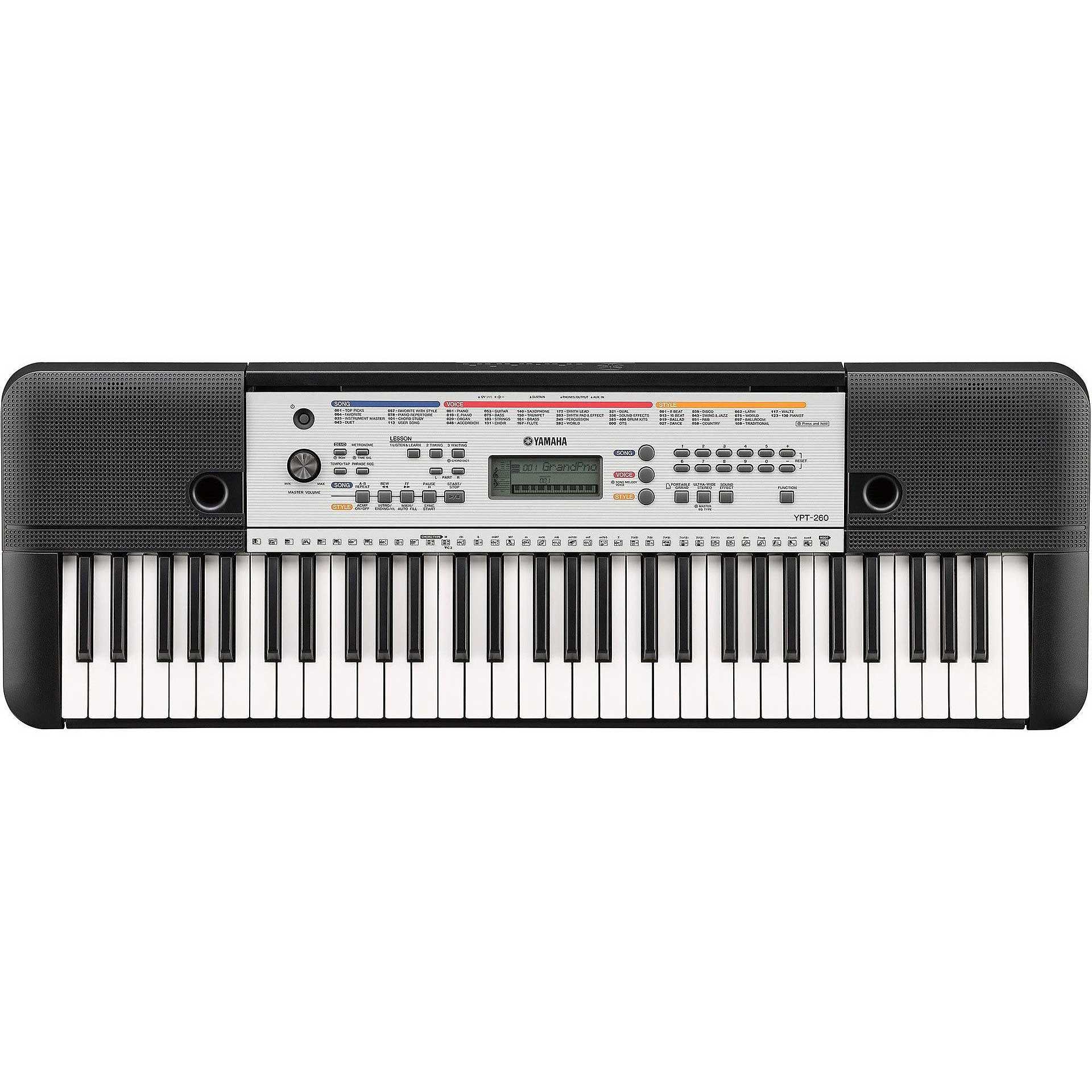 Yamaha YPT-260 Tastiera musicale portatile a 61 tasti 130 stili automatici  - Strumenti musicali strumenti musicali - ClickForShop