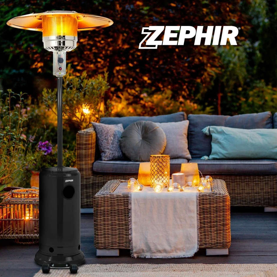Zephir ZGS150 stufa a fungo a gas da esterno 5-13 kW colore nero