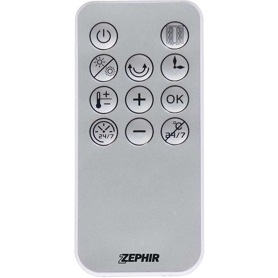 Zephir ZMW1002B riscaldatore ceramico da parete 2000 W con timer