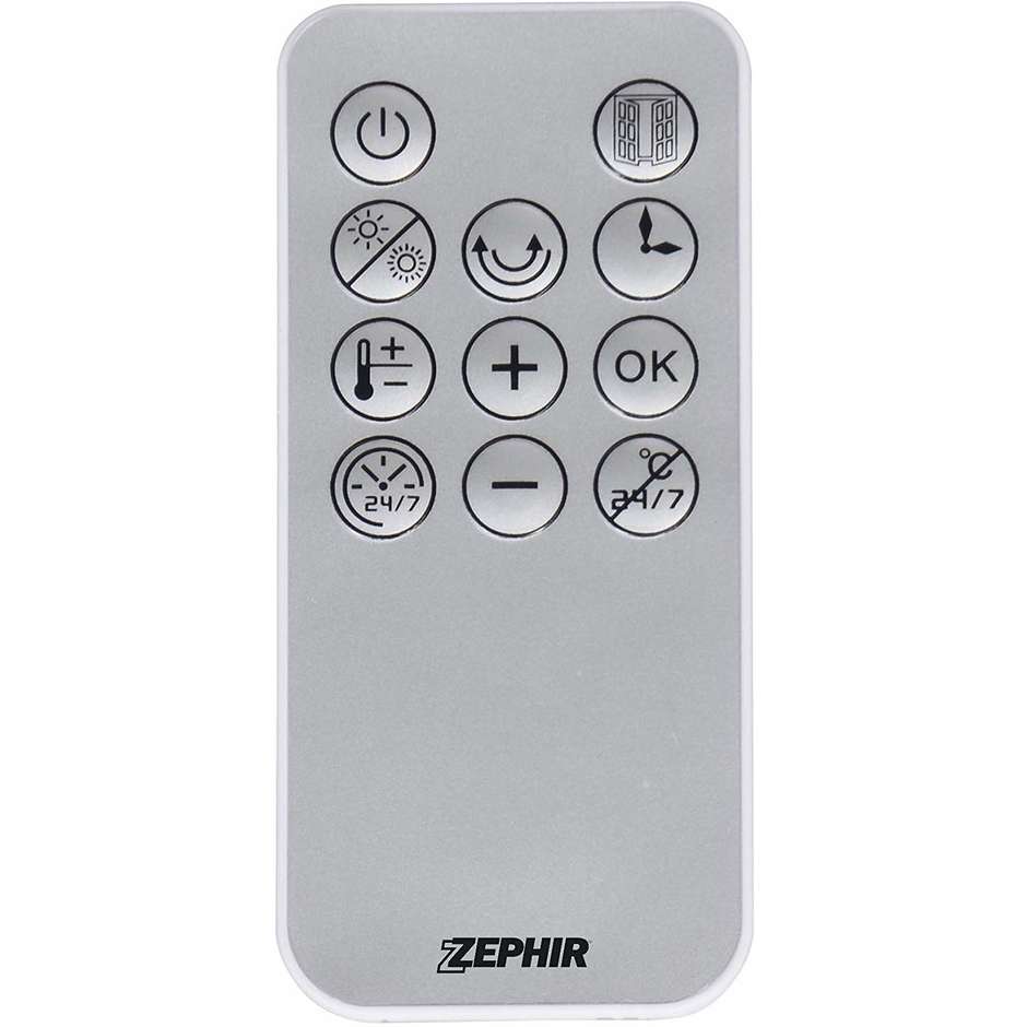 Zephir ZMW1002B termoventilatore ceramico da parete 2000 Watt colore bianco