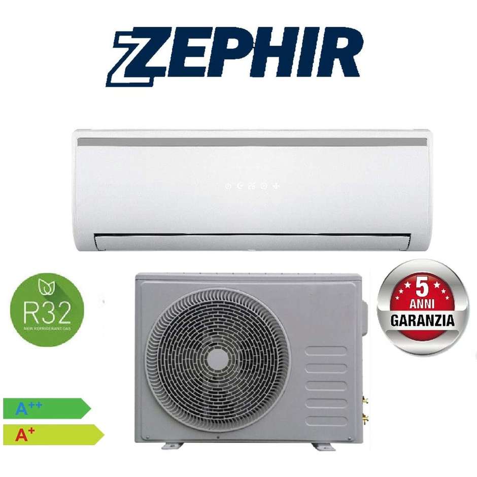 Zephir ZT3212000 Performance Kit condizionatore monosplit 12000 BTU classe A++/A+ gas R32